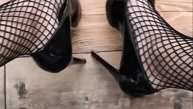 hawt enjoyment in fishnets (two) - 1 image