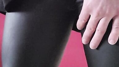 Masturbation in leggings - 5 image