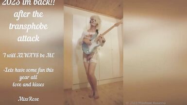 MissRose TS - A ENTIRE Lotta Rosie - ELECTRIC Guitar LADY-MAN - REAL PANTOONS RockNRoll Erotic Anime - Large Cock Butt Tease Tempt - 15 image