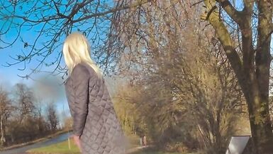 Sissy flashing outdoor - 12 image