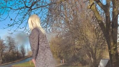 Sissy flashing outdoor - 14 image