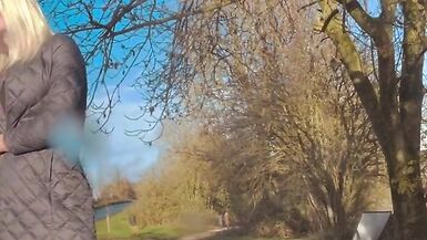 Sissy flashing outdoor - 2 image