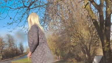 Sissy flashing outdoor - 6 image