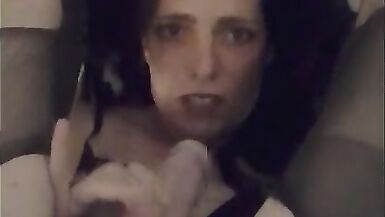 T-Girl cumslut gives herself a facial - 14 image