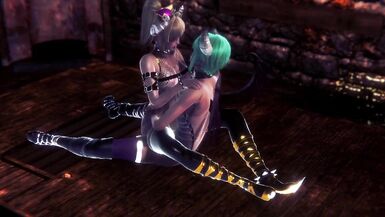 Futanari Bowsette with a Futanari succubus : CG Porn Parody - 13 image