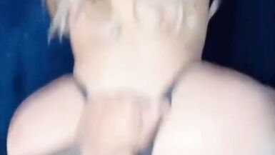 For my birthday, this babe gives me a boner on the porno dick - 8 image