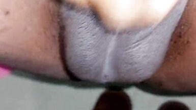 Sissy tranny try to cum petite limber dick - 6 image