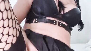 Masturbate my large shecock with large toys in my a-hole - 7 image