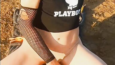 I was so excited after my forest adventure I had to stop and have 2nd play ,flapping dripping to my majority intensive cum ever - 8 image