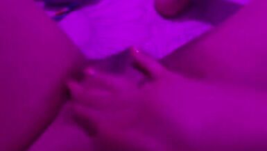 Trans woman does finger-job on her cock - 12 image