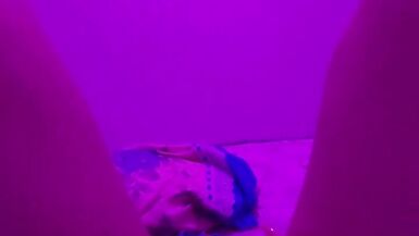 Trans woman does finger-job on her cock - 15 image