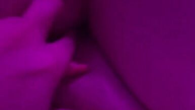 Trans woman does finger-job on her cock - 6 image