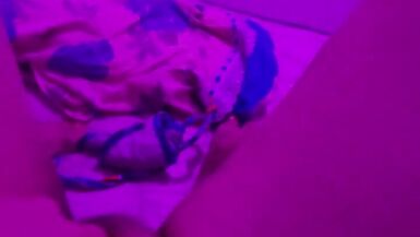 Trans woman does finger-job on her cock