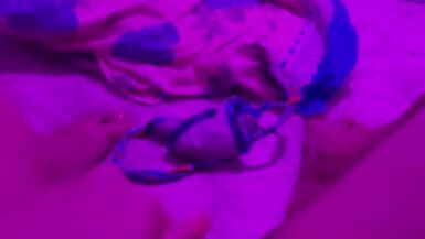 Trans woman does finger-job on her cock - 8 image