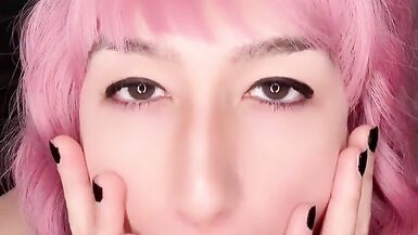 Beautiful bitch sissy slut in pink boots riding realistic dildo and cums - 3 image