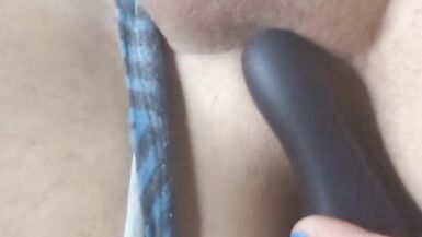 Sissy whore fucking vibrator shooting huge load cum eating slut bitch - 3 image