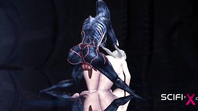 A sexy hottie gets fucked by a female alien in a cave on an exoplanet - 15 image