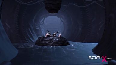 A sexy hottie gets fucked by a female alien in a cave on an exoplanet - 2 image