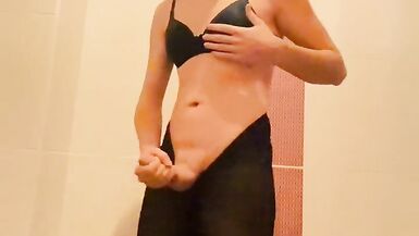 Sissy solo masturbation bra and panty part2 - 10 image