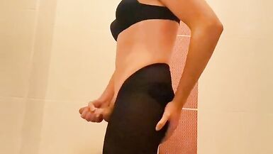 Sissy solo masturbation bra and panty part2 - 11 image