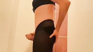 Sissy solo masturbation bra and panty part2 - 12 image