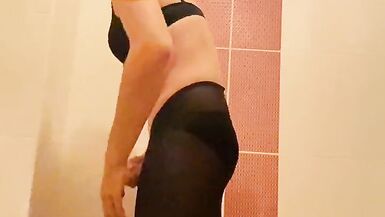 Sissy solo masturbation bra and panty part2 - 13 image