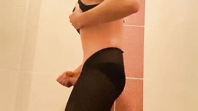 Sissy solo masturbation bra and panty part2 - 14 image