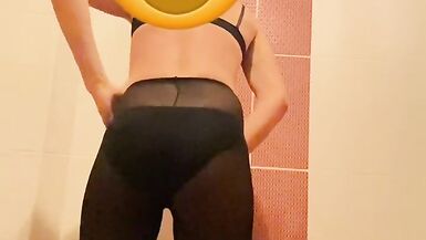 Sissy solo masturbation bra and panty part2