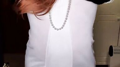 JessicaXD - White Corsellete and Ginger Hair - 4 image