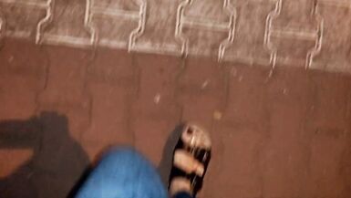 crossdresser feet lover in public - 10 image