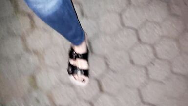 crossdresser feet lover in public - 11 image