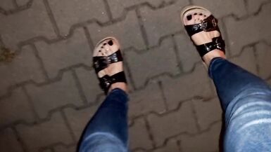 crossdresser feet lover in public - 13 image