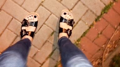 crossdresser feet lover in public - 7 image