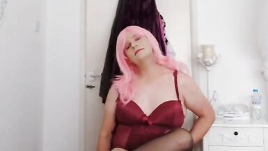 Hot crossdresser in sexy lingerie compilation - 6 image