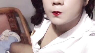 Crossdressing Highschool indonesia outfit and outdoor masturbation - 11 image