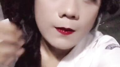 Crossdressing Highschool indonesia outfit and outdoor masturbation - 5 image