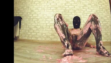 nylondelux in messy pantyhose ripping and anal play - 10 image