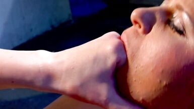 Big tits brunette and her hot surfer girlfriend in lesbian sex - 5 image