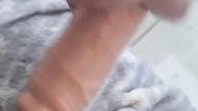 Dildo play at home waiting for the real large dick to ride him as soon - 6 image