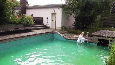 Sheer Wet Fuckable - randy shemale in wet vintage lingerie - 14 image