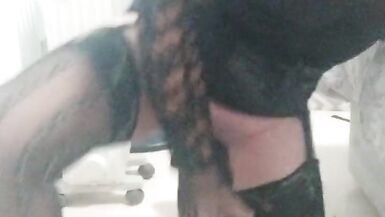 Blonde trans girl fucks her fleshlight - 11 image