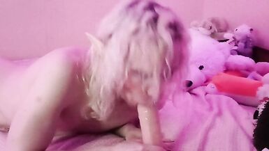 Elf trans-girl trained her skills! - 5 image