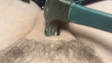 Micro penis meets hammer - 1 image