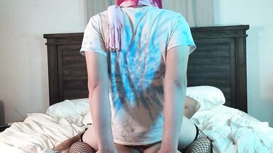 TS Kelsey Masters Fucked Bareback Reverse Cowgirl - 12 image