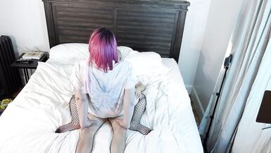 Transgender Kelsey Masters Fucked Bareback Reverse Cowgirl - 14 image