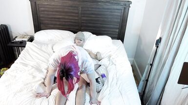 Transgender Kelsey Masters Fucked Bareback Reverse Cowgirl - 7 image