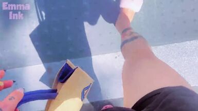 Emma Ink Vlog EP02 - Handjob and cumshot