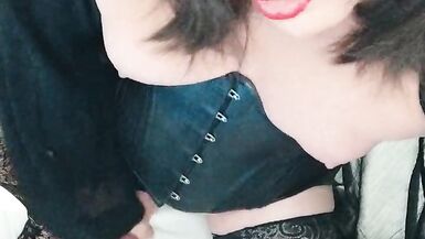 Slutty trans girl cumming - 15 image