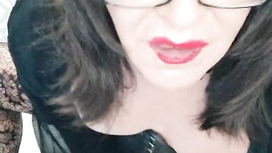 Slutty trans girl cumming - 6 image