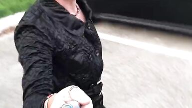 Little sissy in chastity walking in public - 15 image